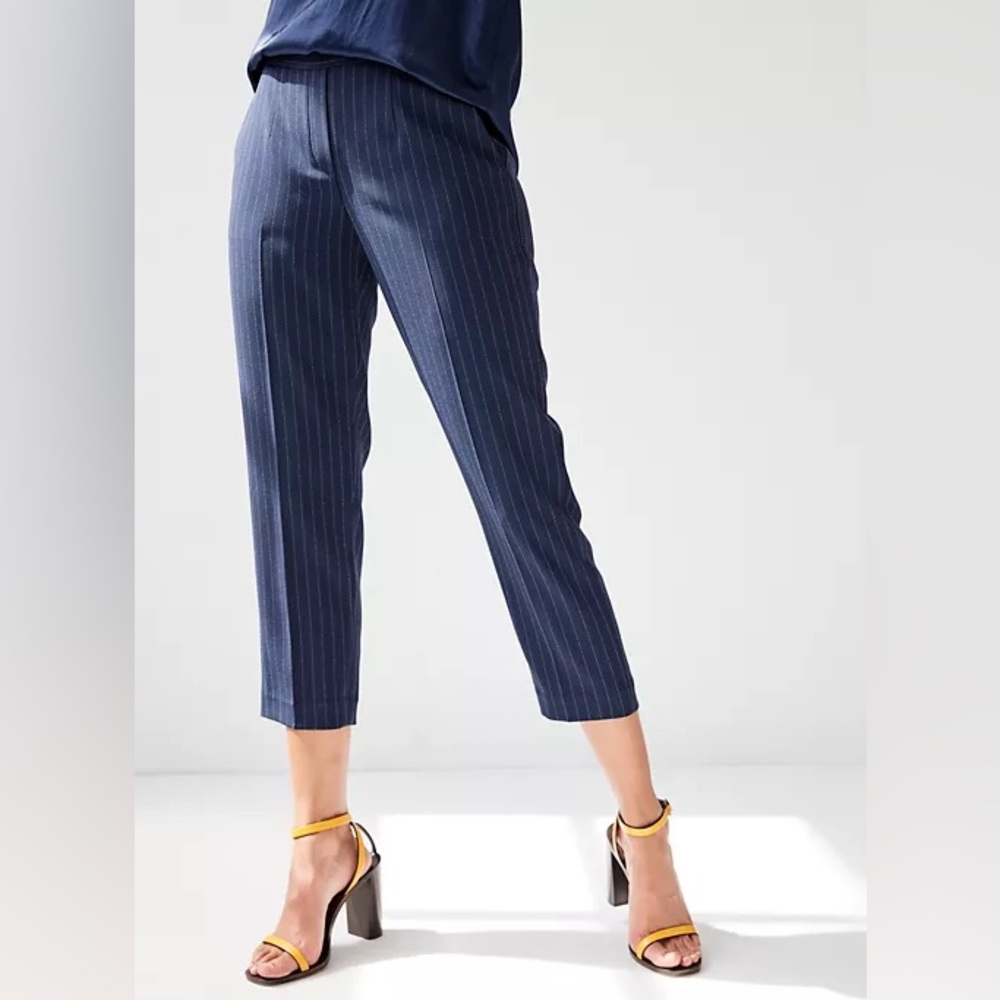 Aritzia Babaton Blue Pin Stripe Pants